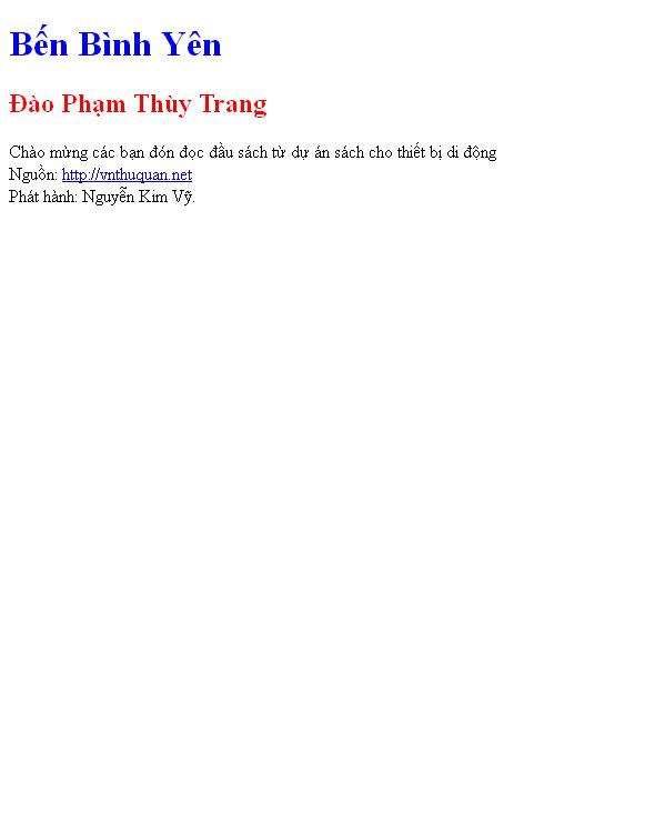 Bến Bình Yên
