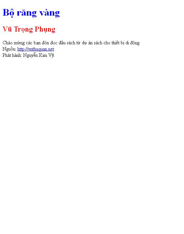 Bộ răng vàng