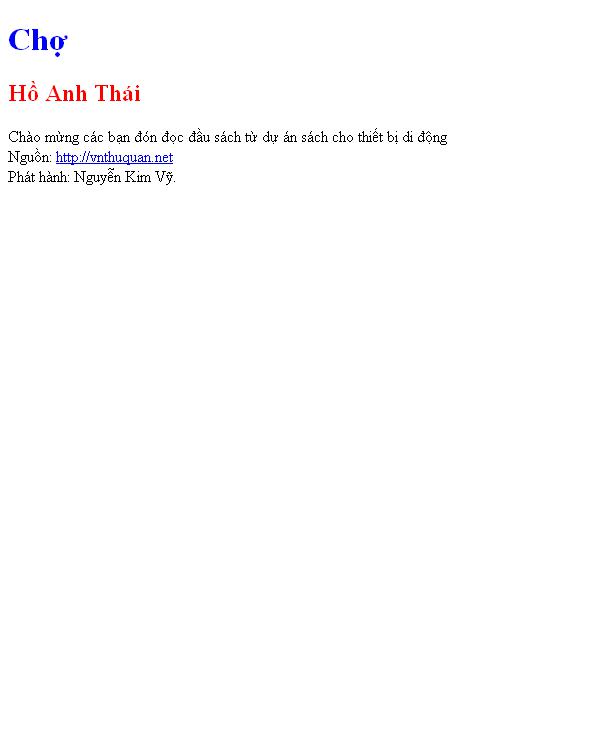 Chợ