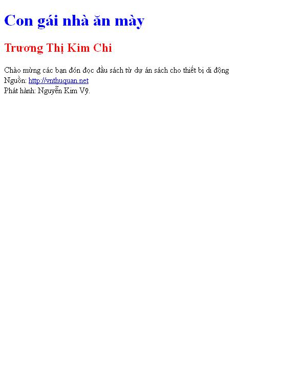 Con gái nhà ăn mày