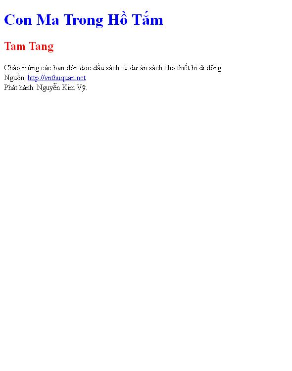 Con Ma Trong Hồ Tắm