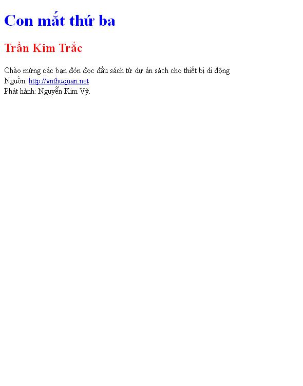 Con mắt thứ ba