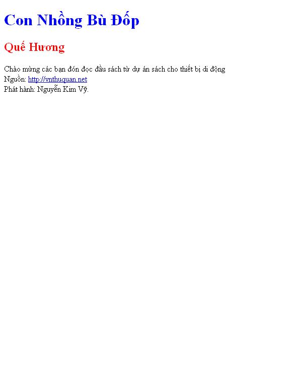 Con Nhồng Bù Đốp