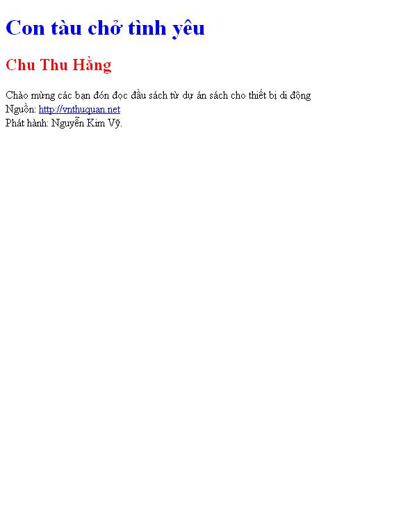 Con tàu chở tình yêu