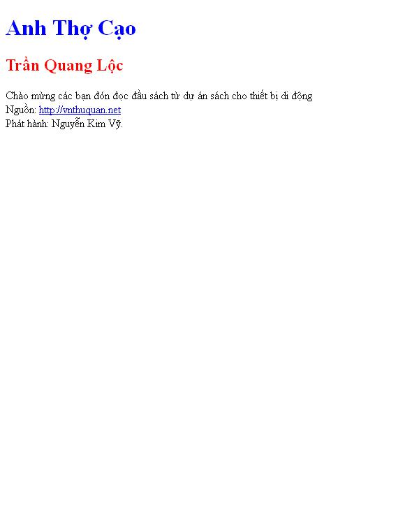 Anh Thợ Cạo