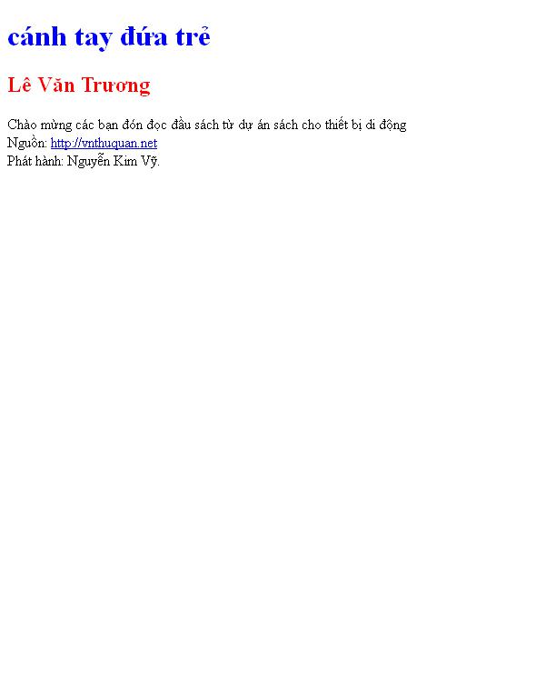 cánh tay đứa trẻ