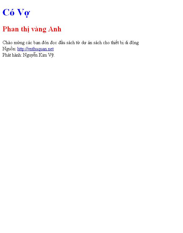 Có Vợ