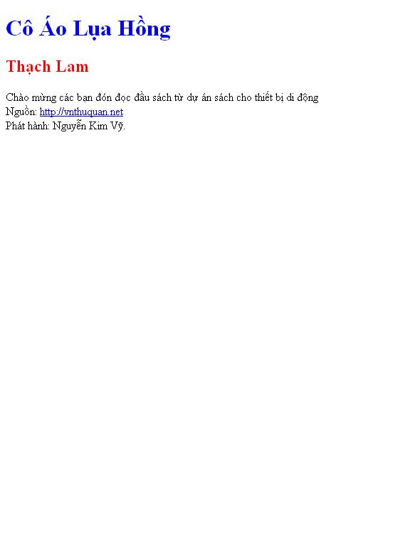 Cô Áo Lụa Hồng