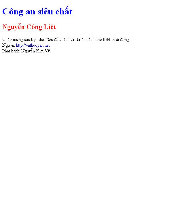 Công an siêu chất