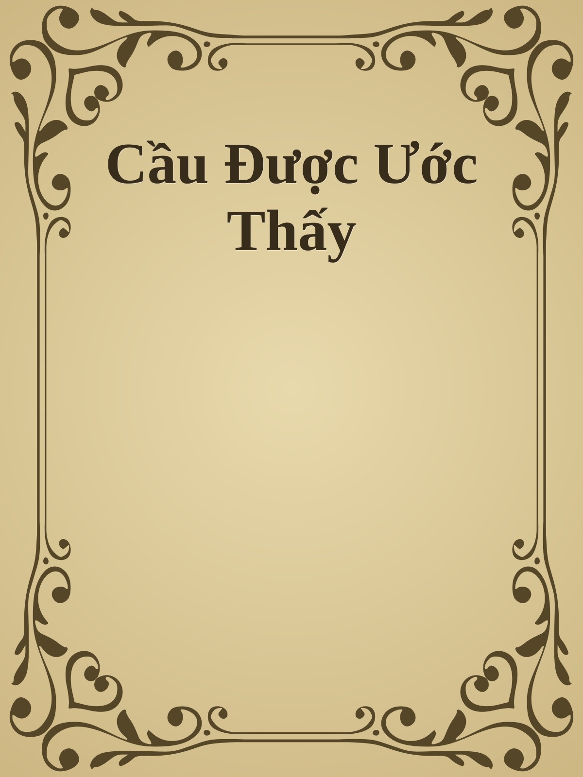 Cầu Được Ước Thấy