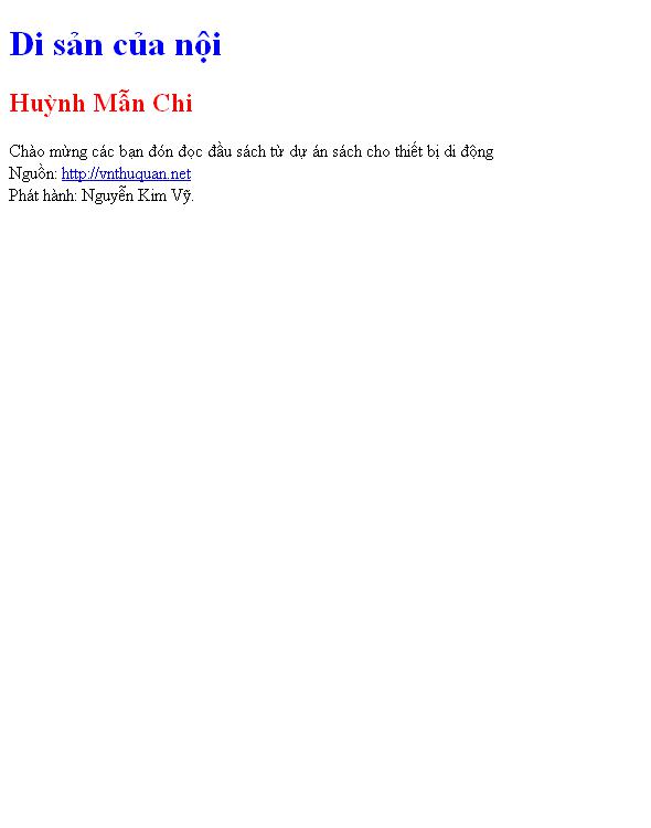 Di sản của nội