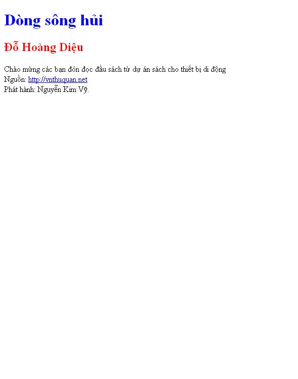 Dòng sông hủi