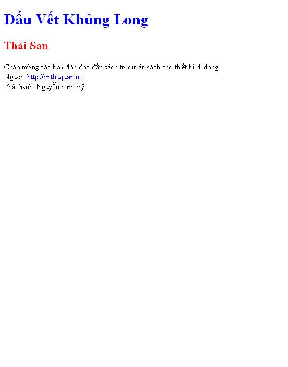Dấu Vết Khủng Long