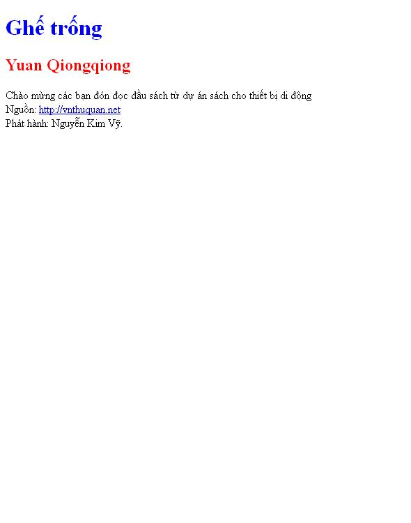 Ghế trống