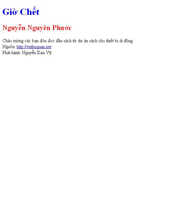 Giờ Chết