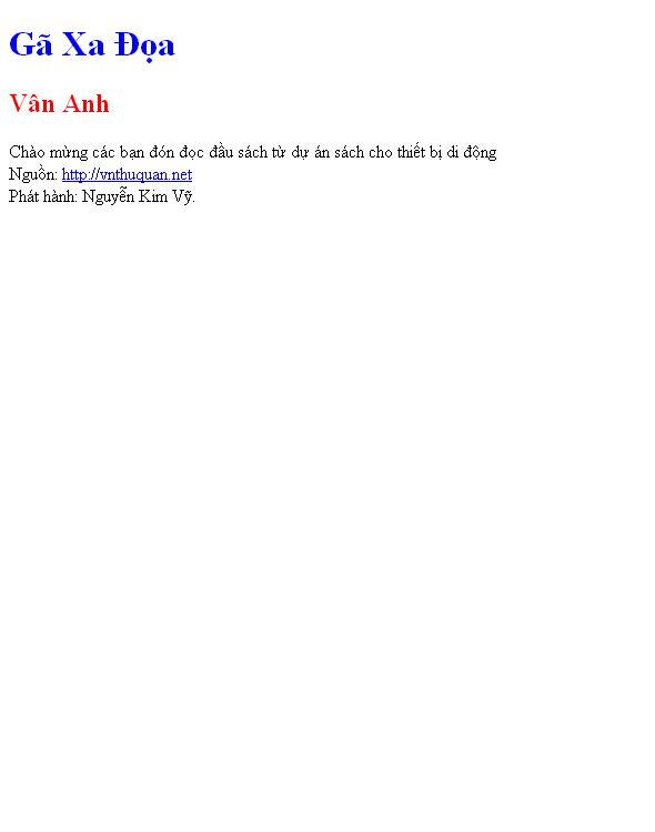 Gã Xa Đọa