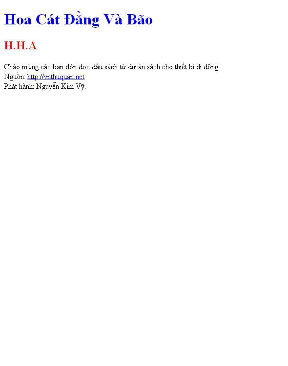 Hoa Cát Đằng Và Bão