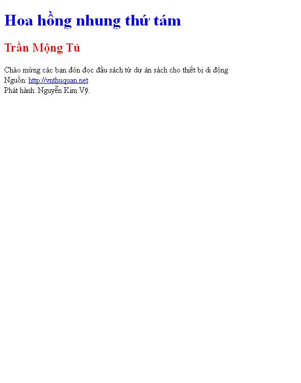 Hoa hồng nhung thứ tám