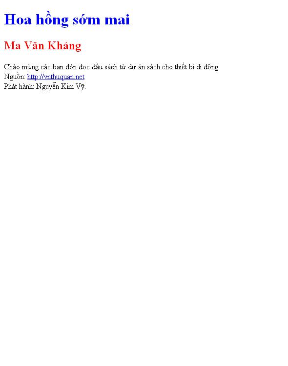Hoa hồng sớm mai