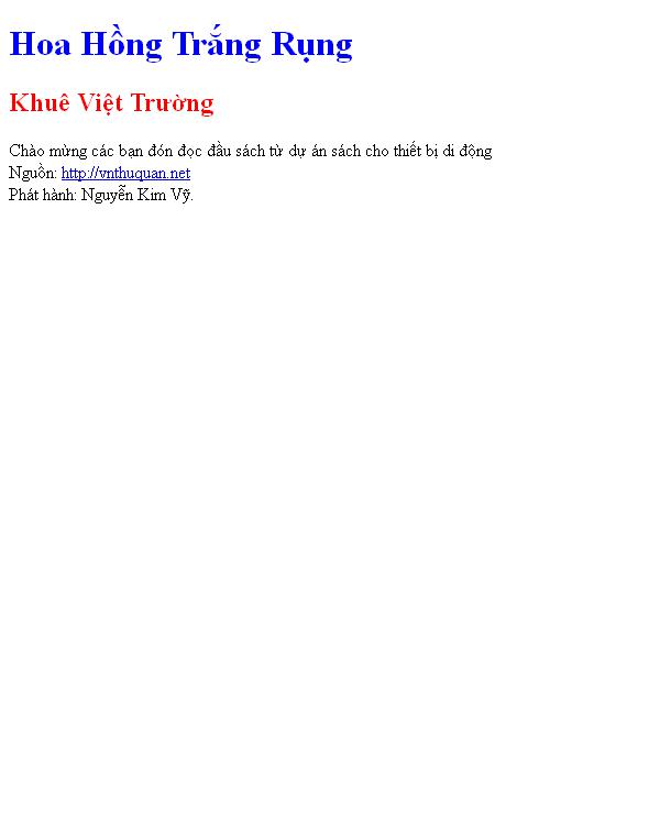Hoa Hồng Trắng Rụng
