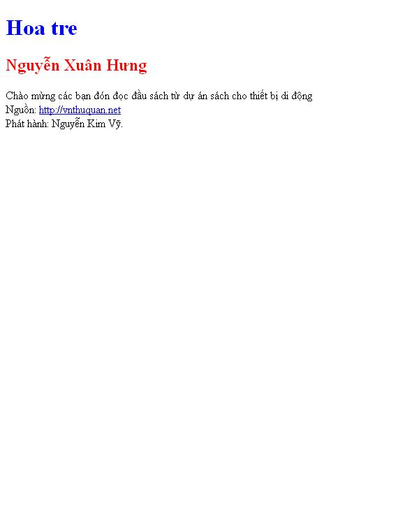 Hoa tre