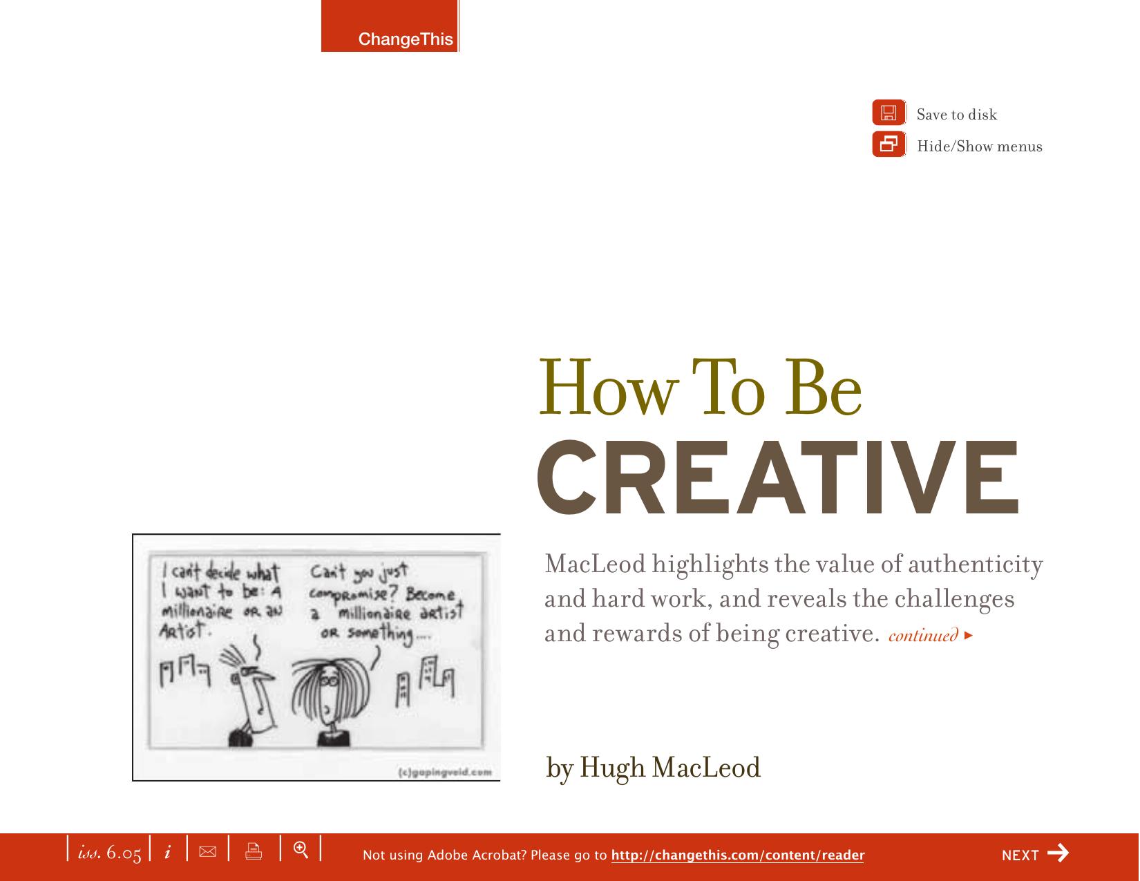 HowToBeCreative