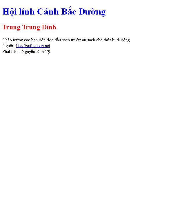 Hội lính Cánh Bắc Đường