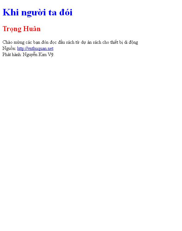 Khi người ta đói