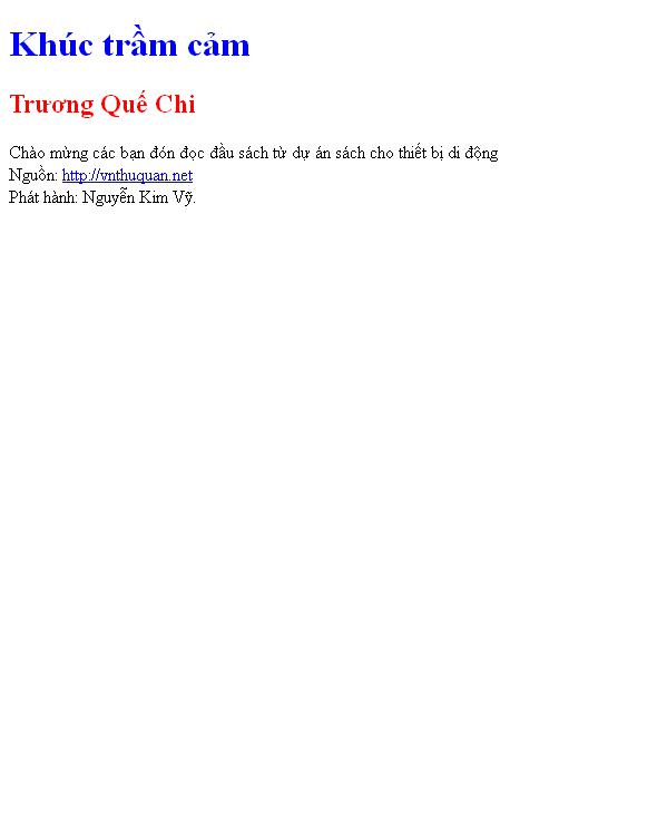 Khúc trầm cảm