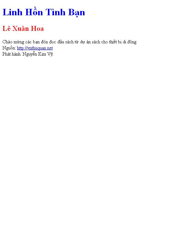 Linh Hồn Tình Bạn
