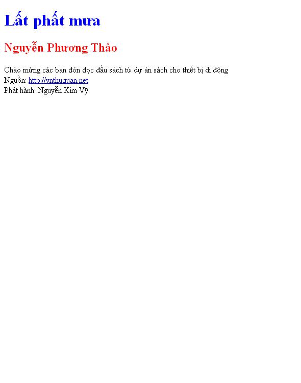 Lất phất mưa