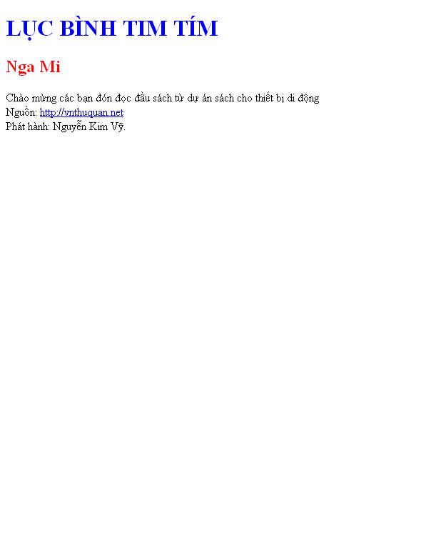 LỤC BÌNH TIM TÍM