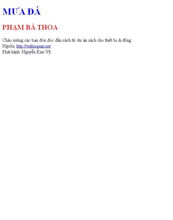 MƯA ĐÁ