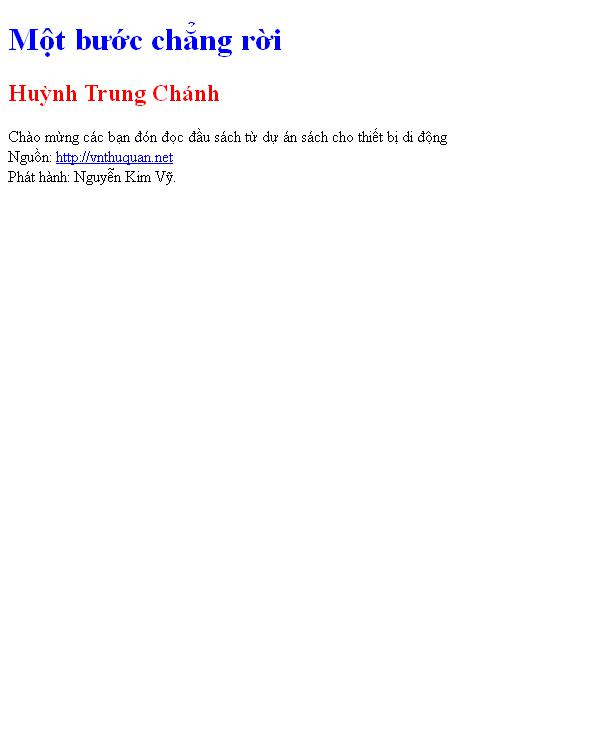 Một bước chẳng rời