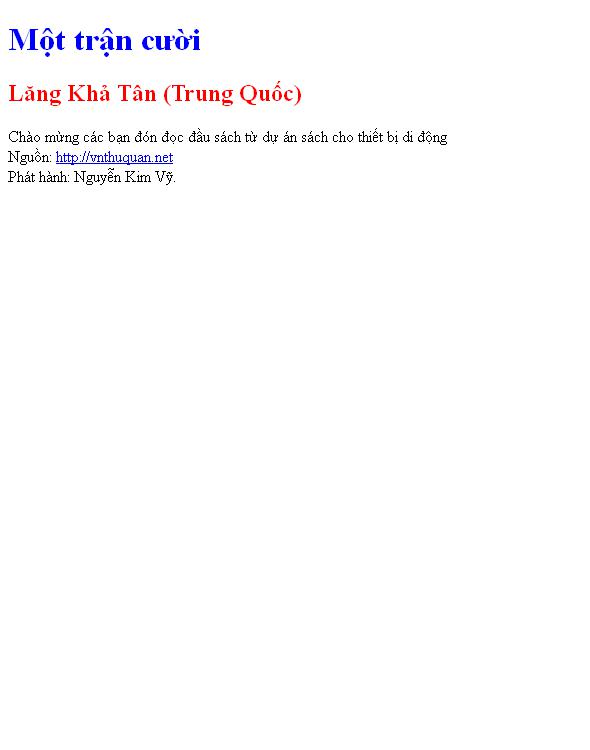 Một trận cười