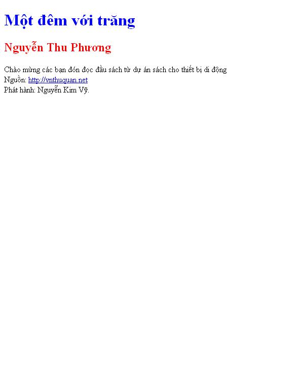 Một đêm với trăng