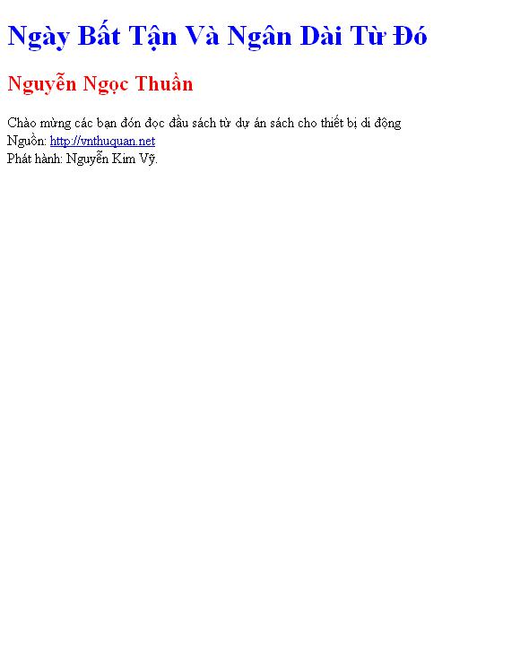 Ngày Bất Tận Và Ngân Dài Từ Đó