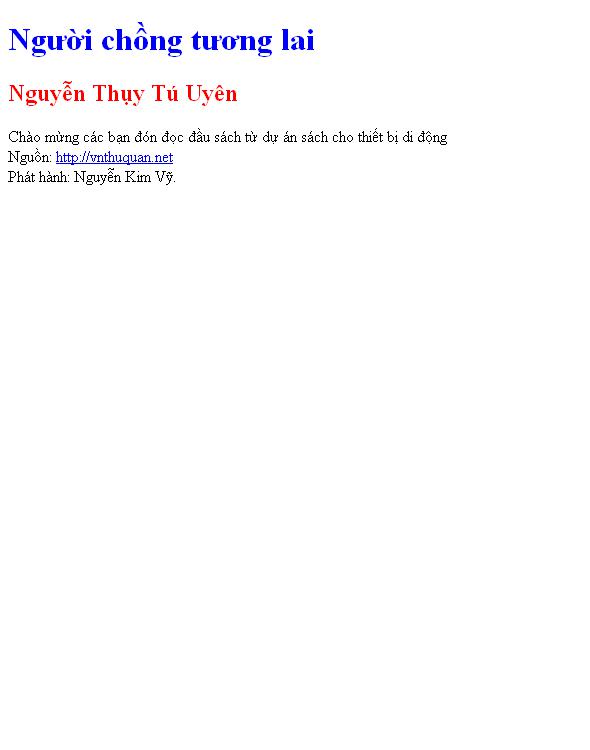 Người chồng tương lai