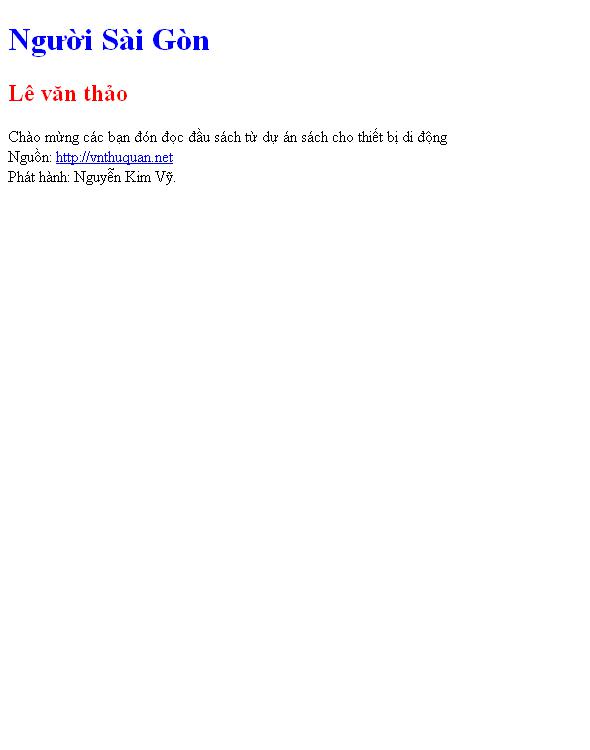 Người Sài Gòn