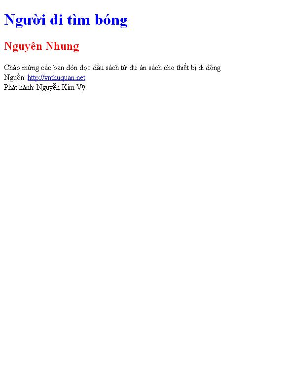 Người đi tìm bóng