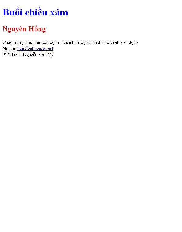 Buổi chiều xám