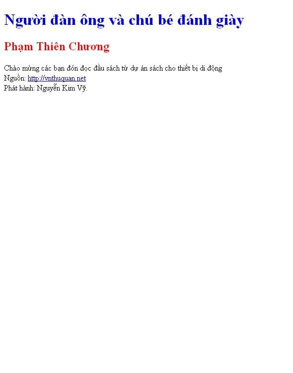 Người đàn ông và chú bé đánh giày