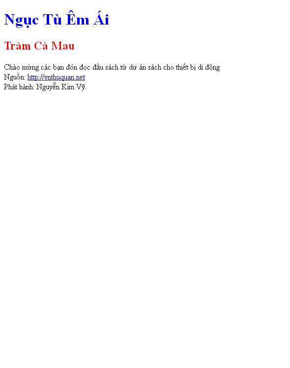 Ngục Tù Êm Ái
