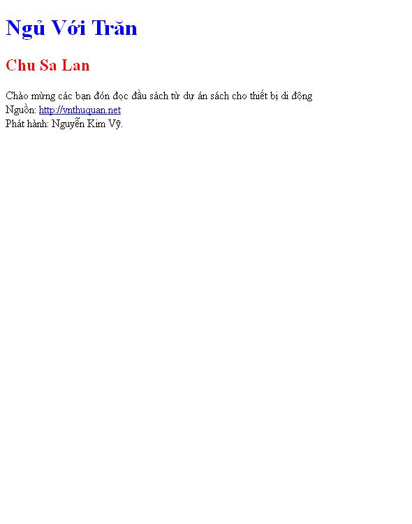 Ngủ Với Trăn