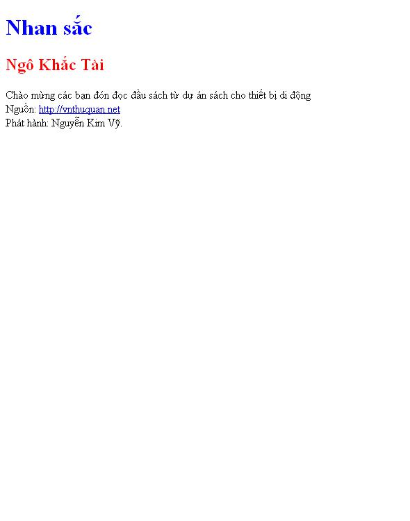 Nhan sắc