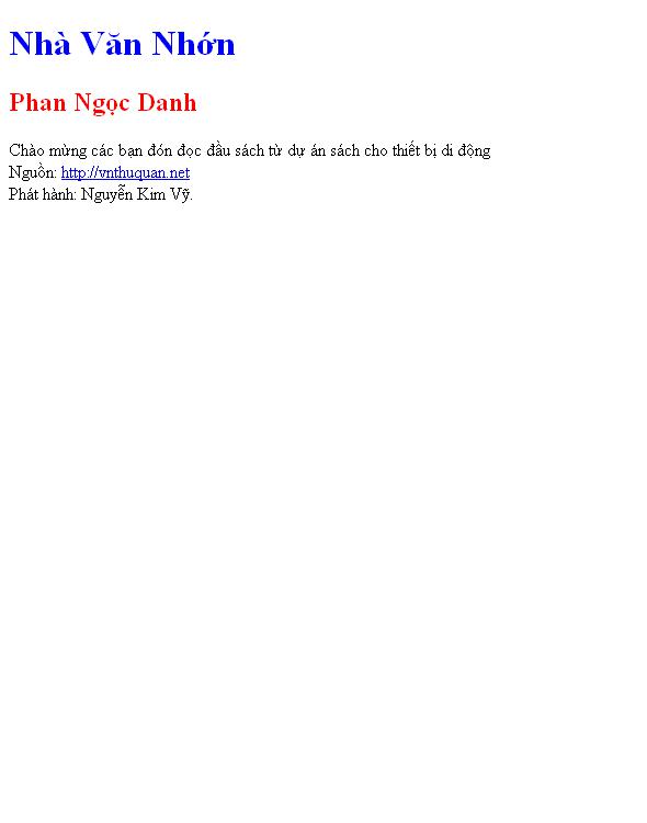 Nhà Văn Nhớn