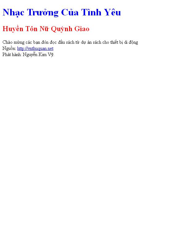 Nhạc Trưởng Của Tình Yêu