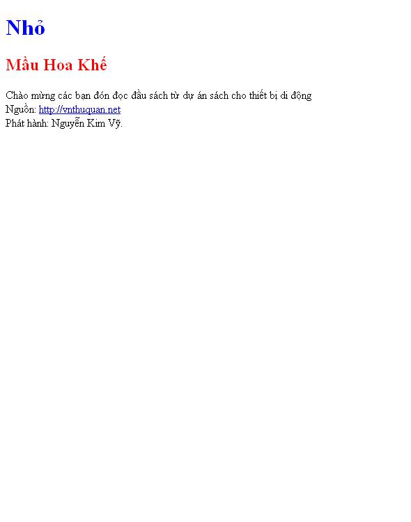 Nhỏ