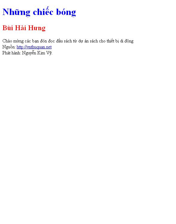 Những chiếc bóng