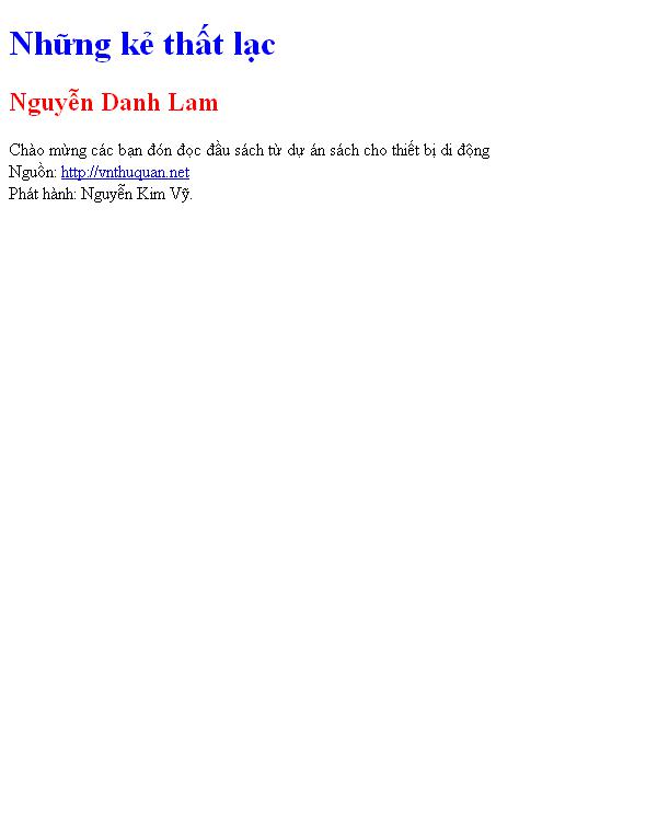 Những kẻ thất lạc